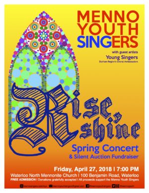 Spring Concert 2018 Poster with Young Singers